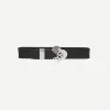 Adaria Belt in Black/Silver