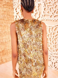 Beatriz Top in Gilt