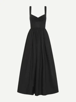 Bralette Midi Dress in Black
