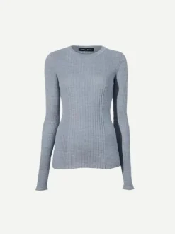Cassidy Sweater in Light Grey Melange