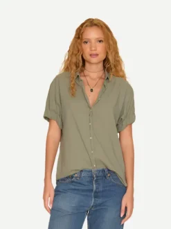 Channing Shirt in Green Army