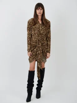 Cleora Dress in Leopard