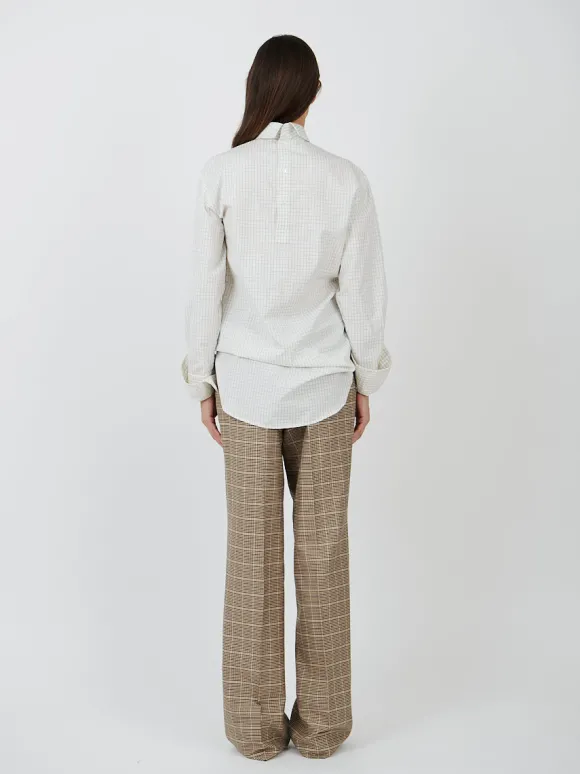 Corso Turtleneck Shirt in Off White