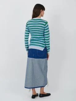 Denim Skirt in Ocean