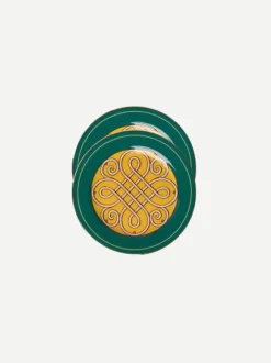 Dessert Plates set of 2 in Cortile Green