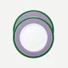 Dinner Plate set of 2 in Rainbow Viola