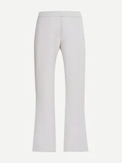 Flared Cavalry Wool Trousers in Snow