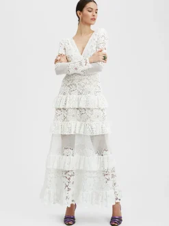 Footloose Lacey Dress in White