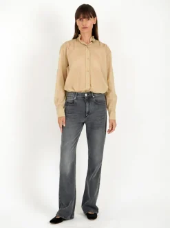 Gamble Top in Light Kahki