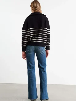 Ganze Sweater in Dark Navy/Stripe