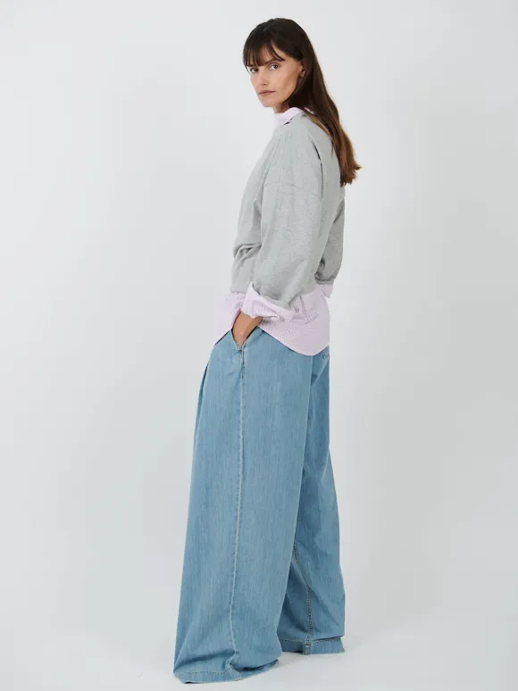 Henies Top in Grey Melange