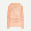 Hoan Sheer Top in Peach