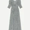 Ischia Dress in Sea Salt Paisley Bouquet