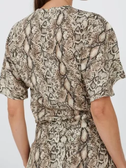 Karlita Top in Natural Python