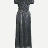 Lily Dress in Midnight Silver