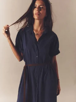 Linnet Dress in Navy