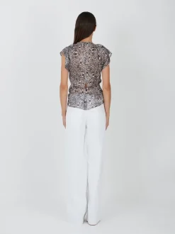 Lonea Top in Black/Ecru