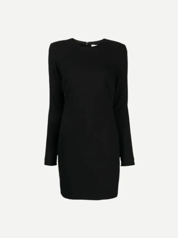 Long Sleeve T-Shirt Fitted Mini in Black