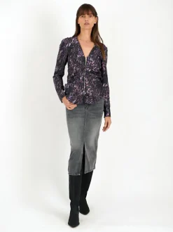 Majorie Top in Dark Plum