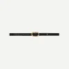 Mara Belt in Black Embossed