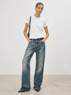 Mariela Crewneck Tee in White