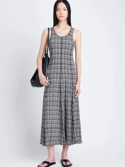 Matilda Dress in Black/Off White