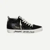 Mid Star Black Glitter Star