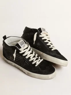 Mid Star Black Glitter Star