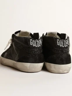 Mid Star Black Glitter Star