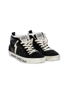 Mid Star Black Glitter Star