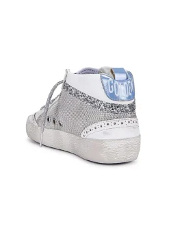 Mid-Star Silver Net with Glitter Wave
