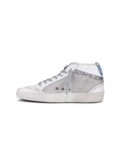 Mid-Star Silver Net with Glitter Wave