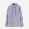 Miera Shirt in Mini Navy Stripes