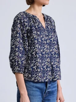 Mitte Top in Mira Floral Navy