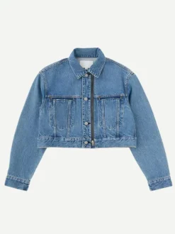 MV Bayview Denim Zip Cropped Jacket