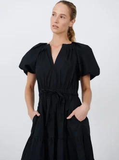 Olina Dress in Noir