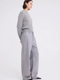 Peter Sweater in Mid Grey Marle