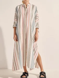 Pollux Maxi Dress in Byron Stripe