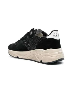 Running Sole All Black Glitter