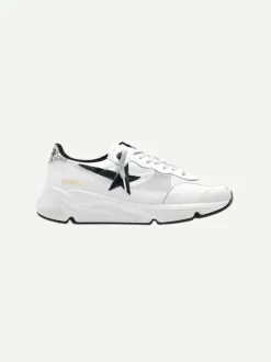 Running Sole Sneaker in Metallic White