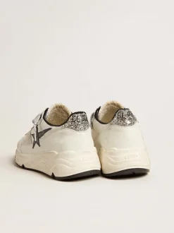 Running Sole Sneaker in Metallic White
