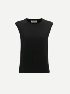 Sleeveless T-Shirt in Black