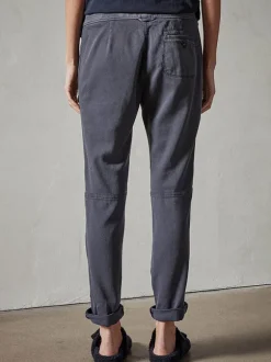 Soft Drape Utility Pant in Blue Oil