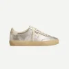 Soul-Star Laminated Sneaker in Silver