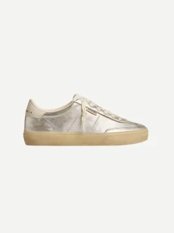 Soul-Star Laminated Sneaker in Silver