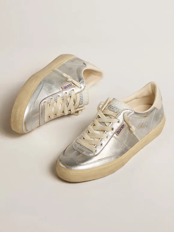 Soul-Star Laminated Sneaker in Silver