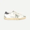 Super-star in White & Grey Glitter Heel