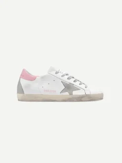 Super-Star Sneakers in Grey and Pink
