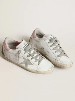 Super-Star Sneakers in Grey and Pink
