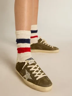 Super-Star Sneakers in Olive Night
